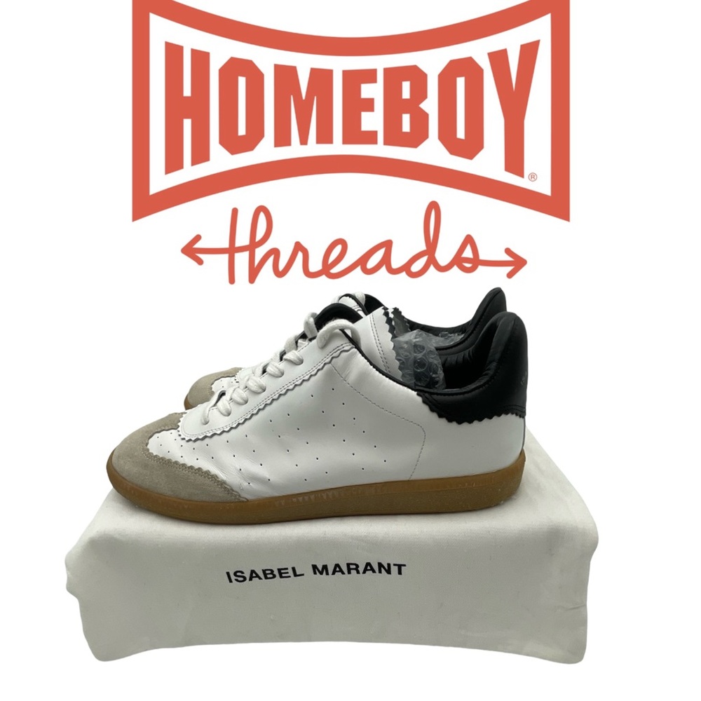 Isabel Marant White and Black Sneakers - Picture 2 of 7